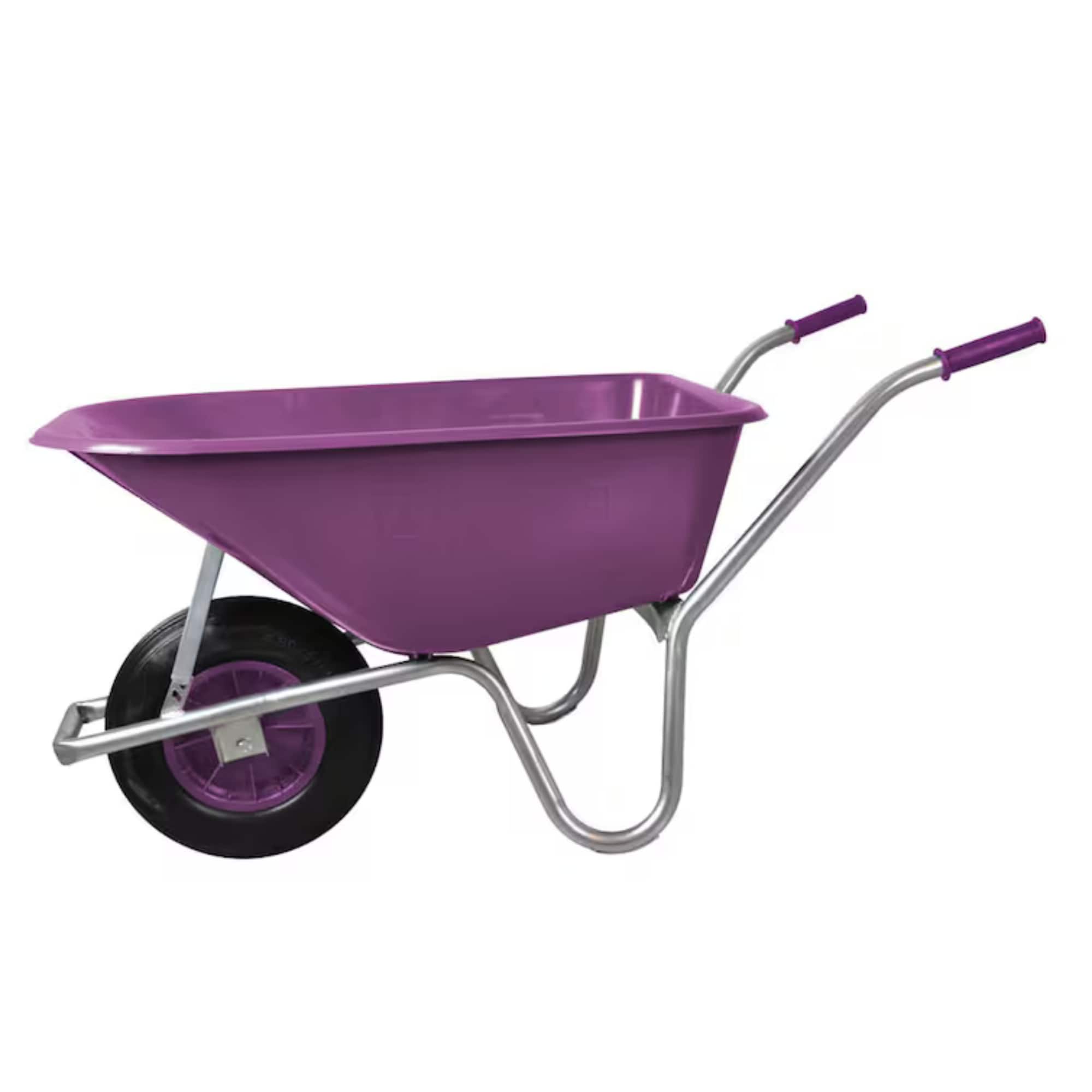 Lila skottkärra 100 liter