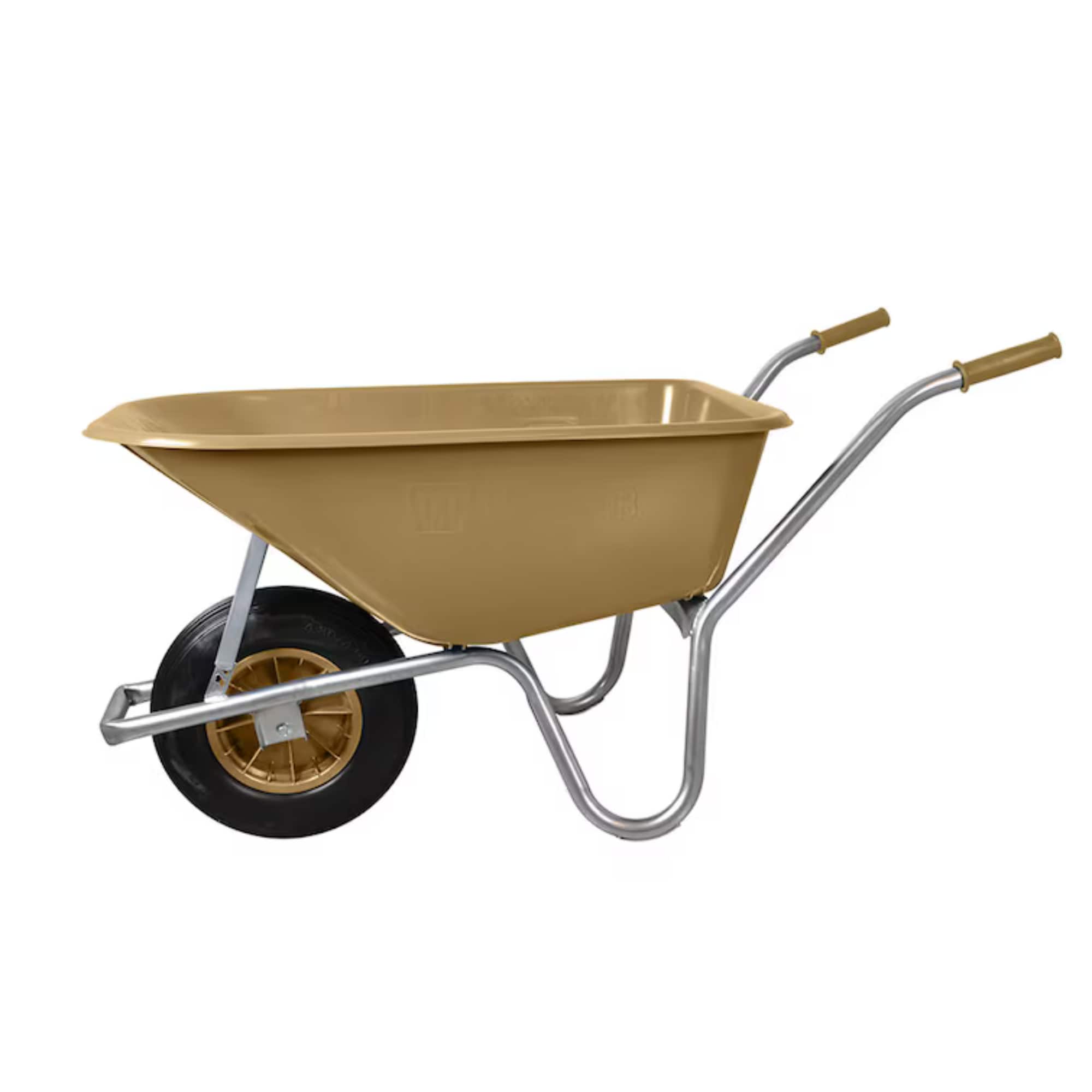 Guldfärgad skottkärra 100 liter