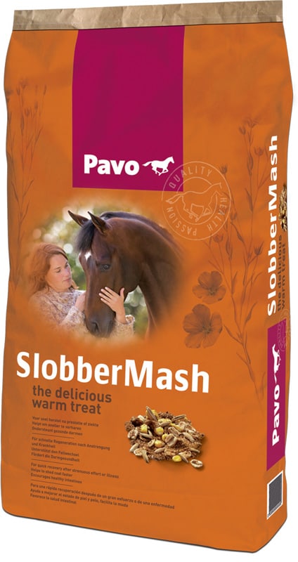 Pavo Slobber Mash 15 kg säck. Hogsta Foderbutik.