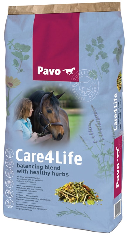 Pavo Care4Life 15 kg säck. Hogsta Foderbutik.