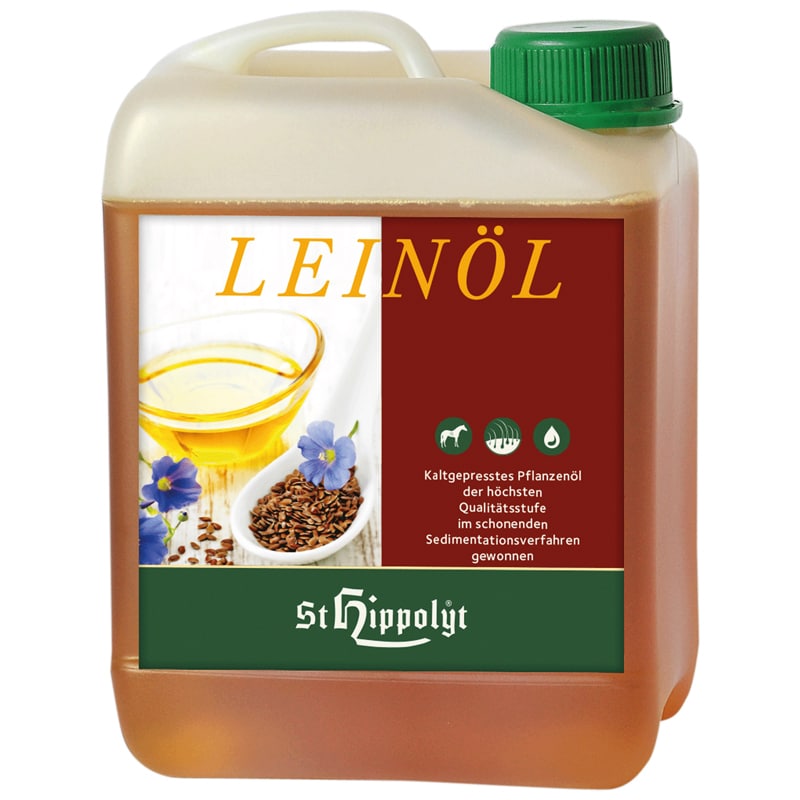 Leinöl linfröolja 2,5 liter från St. Hippolyt. Hogsta Ridsport.